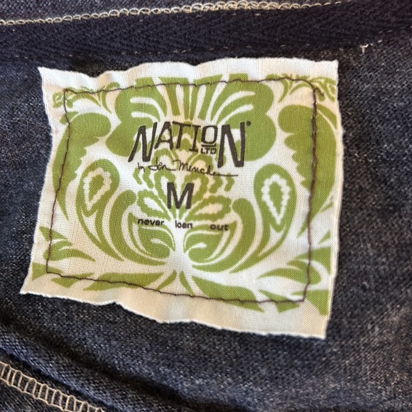 Nation Ltd Abbot Kinney Drawstring Heathered Blue Mini Dress in Nation Navy - M - Picture 11 of 14